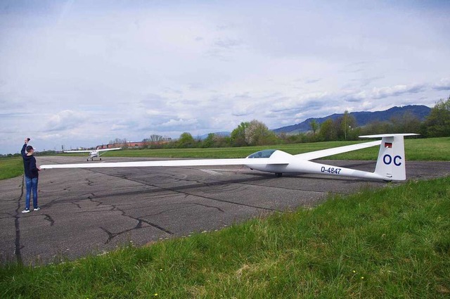 Segelflugzeug der Fliegergruppe